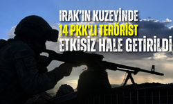 Irak’ın kuzeyinde 14 PKK'lı terörist etkisiz hale getirildi