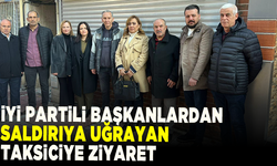 İYİ Parti Manisa’dan saldırıya uğrayan taksiciye ziyaret