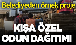 Manisa Kırkağaç’ta odun dağıtımı başladı