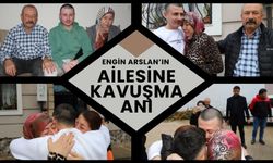 Manisalı Engin Arslan'ın ailesine kavuşma anı...