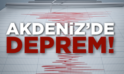 Akdeniz'de deprem