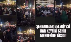 Şehzadeler Belediyesi, kar keyfini şehir merkezine taşıdı!