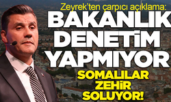 Başkan Zeyrek’ten çarpıcı açıklama: Bakanlık denetim yapmıyor, Somalılar zehir soluyor!