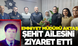 Manisa İl Emniyet Müdürü Fahri Aktaş’tan şehit Polis Murat Çakmak’ın ailesine ziyaret