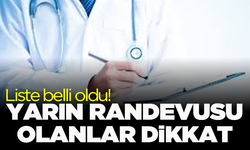 Manisa'da yarın (3 Aralık 2024 Salı) görev yapacak doktorlar