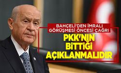 Bahçeli'den İmralı görüşmesinden önce bir çağrı daha; PKK'nın bittiği açıklanmalıdır