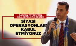 Başkan Zeyrek’ten yerine kayyum atanan Rıza Akpolat’a destek!