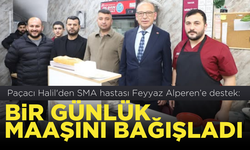 Paçacı Halil'den SMA hastası Feyyaz Alperen’e destek: Bir günlük maaşını bağışladı!