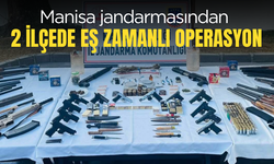 Manisa jandarmasından 2 ilçede eş zamanlı operasyon