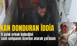 Şok iddia: 4 aylık bebeğini cam sehpanın üzerine atarak yaraladı!