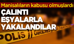 Akhisar'da hırsızlık şüphelileri çalıntıları eşyalarla yakalandı