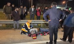 Kaza yapan tır alev aldı: 1 ölü, 1 yaralı