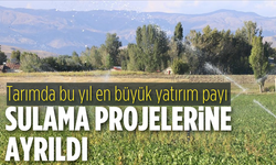 Tarımda bu yıl en büyük yatırım payı sulama projelerine ayrıldı