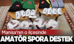 Manisa’nın o ilçesinde amatör spora destek