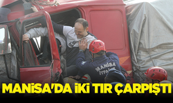 Manisa'da iki tır çarpıştı: 1 yaralı