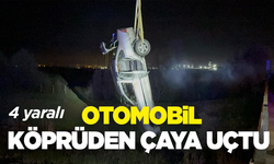 Köprüden çaya uçan otomobilde 4 kişi yaralandı