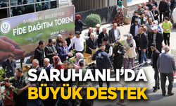 Saruhanlı’da büyük destek: 50 bin fide üreticiye verildi