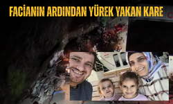 Baba ve 2 kızının hayatını kaybettiği facianın ardından yürek yakan kare