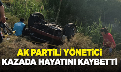 AK Partili yönetici kazada hayatını kaybetti