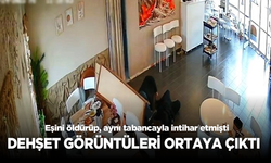 Eşini öldürüp, aynı tabancayla intihar etmişti: Dehşet görüntüleri ortaya çıktı