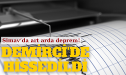 Simav’da art arda deprem! Demirci'de hissedildi