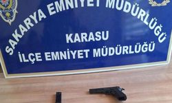 17 yıl hapis cezası olan şahıs ruhsatsız tabancayla yakalandı