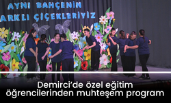 Demirci’de özel eğitim uygulama okulu öğrenciler muhteşem program