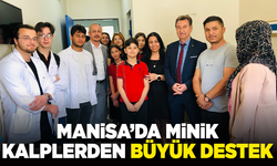 Manisa’da minik kalplerden büyük destek