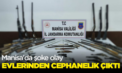 Manisa'da şoke olay! Evlerinden cephanelik çıktı