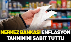 Merkez Bankası 2025 yıl sonu enflasyon tahminini sabit tuttu