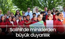 Salihli’de miniklerden büyük duyarlılık