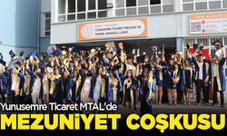 Yunusemre Ticaret MTAL'de mezuniyet coşkusu