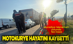 Manisa'da feci kaza: Motokurye hayatını kaybetti