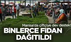 Manisalı çiftçilere binlerce ücretsiz sebze fidesi dağıtıldı