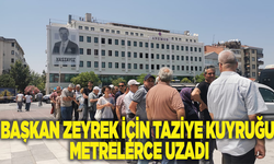 Manisalılar Başkan Zeyrek için taziye sırasına girdi