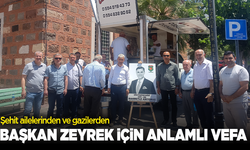 Şehit ailelerinden ve gazilerden Başkan Zeyrek için anlamlı vefa