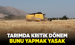 Tarımda kritik dönem: Bunu yapmak yasak