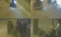 Motosikletli böyle kaza yaptı: O anlar kamerada