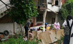 Evin balkonu çöktü, 1 kişi yaralandı