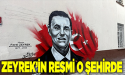 Balıkesir'de Ferdi Zeyrek’in resmi grafitiyle okul duvarına işlendi