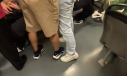 Böyle kavga görülmedi: Metroda süs kavgası