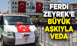Cenaze aracının önünde Manisaspor bayrağı: Ferdi Zeyrek’e büyük aşkıyla veda
