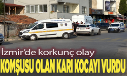Komşusu olan karı kocayı vurdu