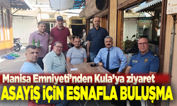 Manisa Emniyeti’nden Kula’ya ziyaret: Asayiş için esnafla buluşma