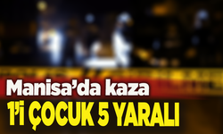 Manisa'da iki otomobilin çarpışması sonucu 5 kişi yaralandı