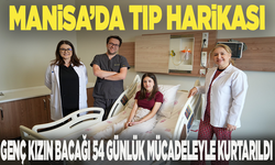 Manisa’da tıp harikası: Genç kızın bacağı 54 günlük mücadeleyle kurtarıldı
