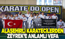 Alaşehirli karatecilerden Zeyrek’e anlamlı vefa