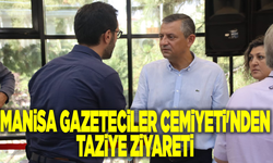 Manisa Gazeteciler Cemiyeti'nden taziye ziyareti