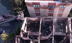 Boş binada çıkan yangın iki binaya sıçradı