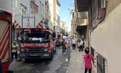 5 katlı binada korkutan yangın!